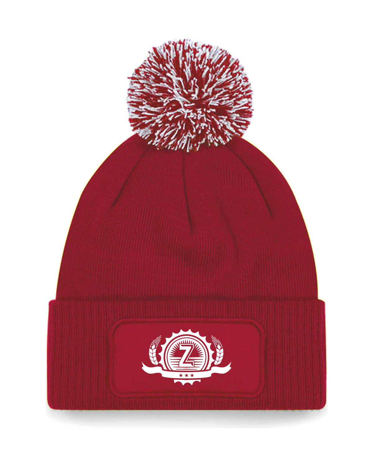 Zeunerts pompom mössa - röd